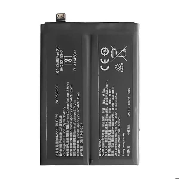 Interna Batteri - OPPO - Reno 6 Pro - 4500mAh - Litium Jon - Vit Vit