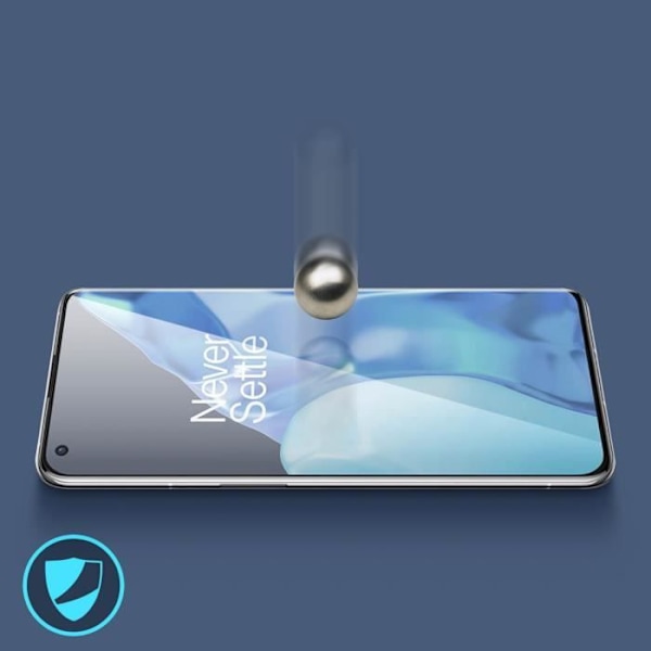 Elokuvansuojus - Oneplus - 9 Pro - Karkaistu lasi 9H - Erittäin ohut - Läpinäkyvä valkoinen Klar vit