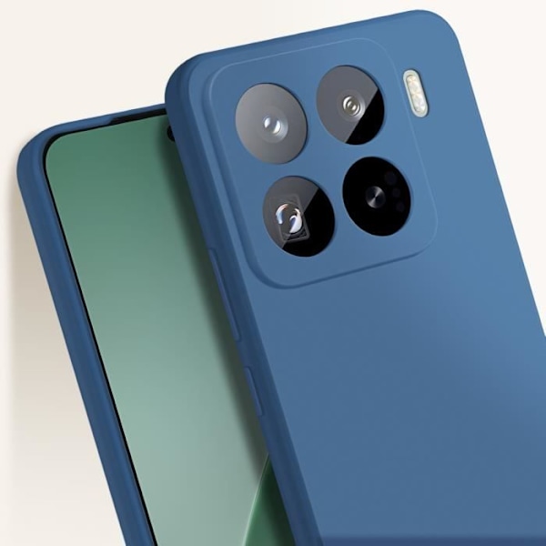 Mobilskal för Xiaomi 15 Pro Silikon Mjuk Matt Blå Natt Blå