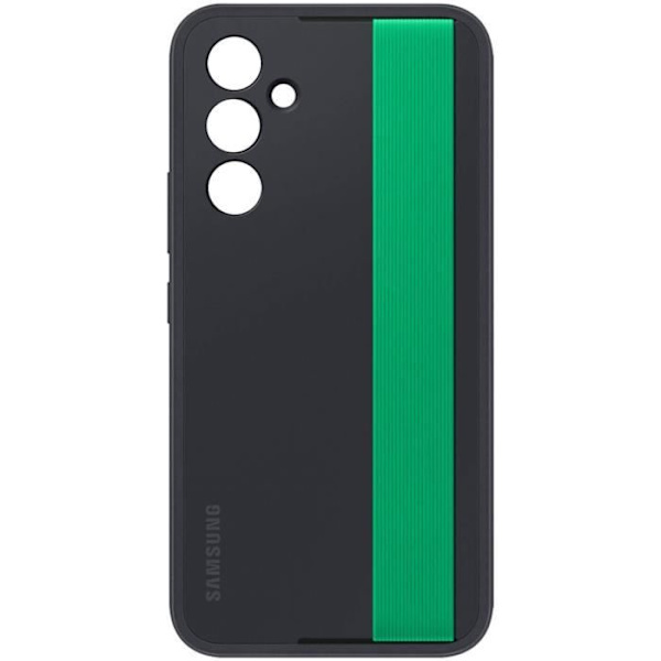Taske til Samsung A54 5G Silikone mat finish med strop Original sort Svart
