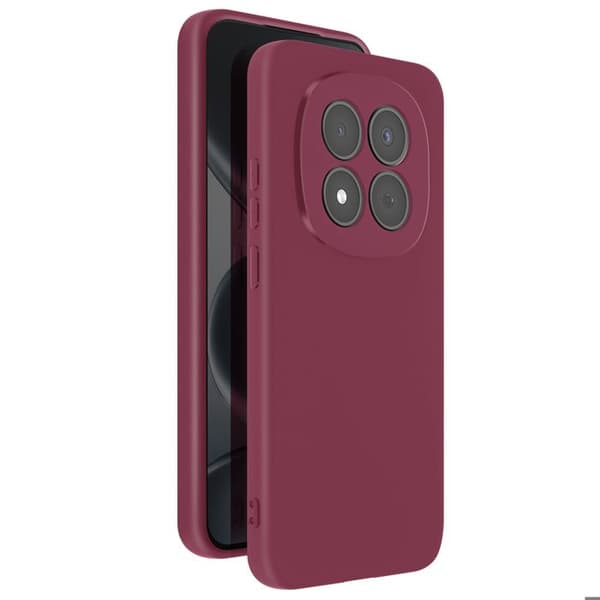 Coque Soft-Touch til Redmi Note 15 Pro 5G i Antiskrid Silikone Bordeaux Röd