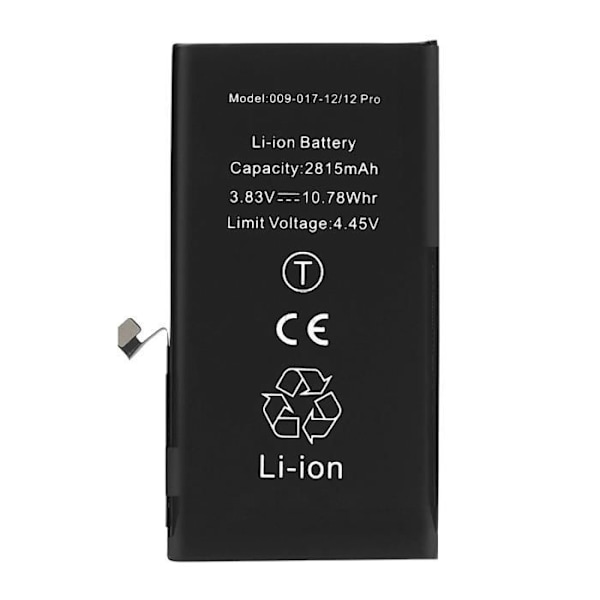 Batteri Decode PCB-version til iPhone 12 og 12 Pro 2815mAh Sort Svart