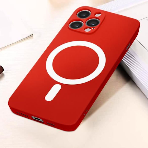 Coque MagSafe - Apple - iPhone 12 Pro Max - Rød - Semi-rigid - Effektiv beskyttelse Röd