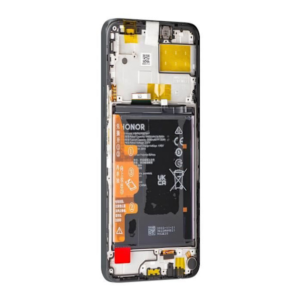 Skärm - HONOR - X8 5G - LCD - Pekskärm - Chassi - Batteri 5000mAh Svart