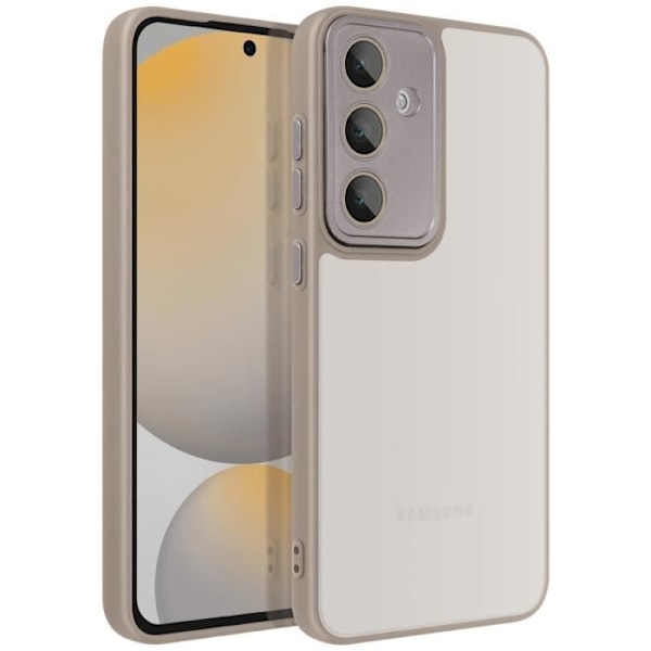 Coque - AVISERA - Samsung Galaxy S24 FE - Styv Baksida - Mjuk Kant - Stötresistent Grå