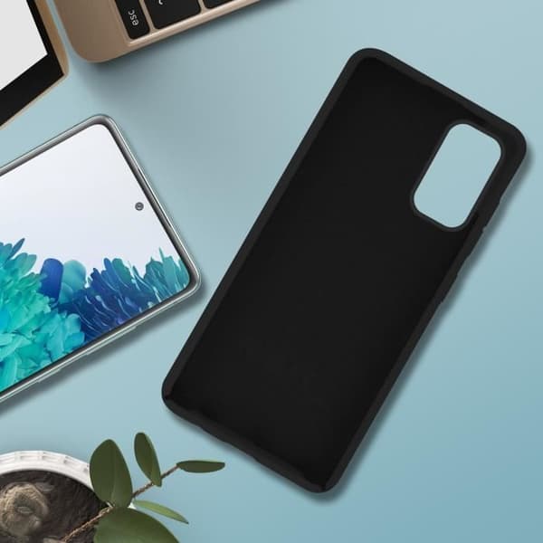 Galaxy S20 FE Semi-rigid Soft Touch QI Kompatibel etui sort Svart