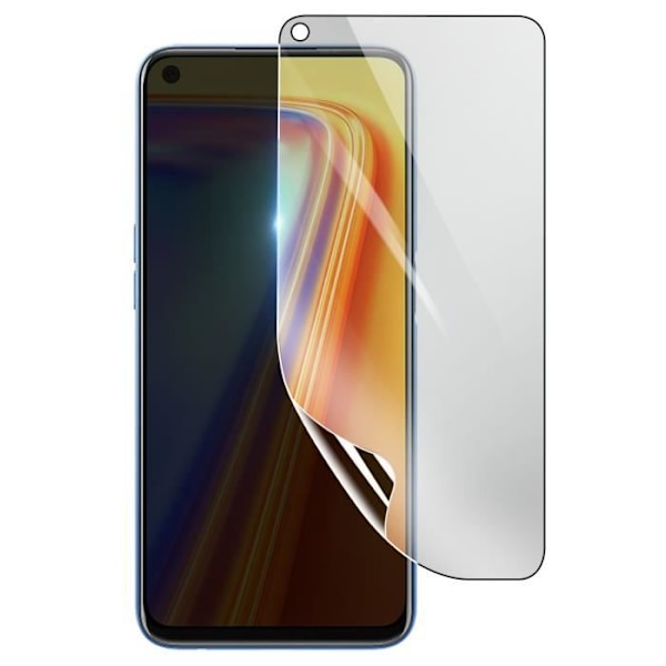 Näytönsuoja - 3MK - Realme 7 - Iskunkestävä Hydrogeeli - Läpinäkyvä - Naarmuuntumaton Transparent
