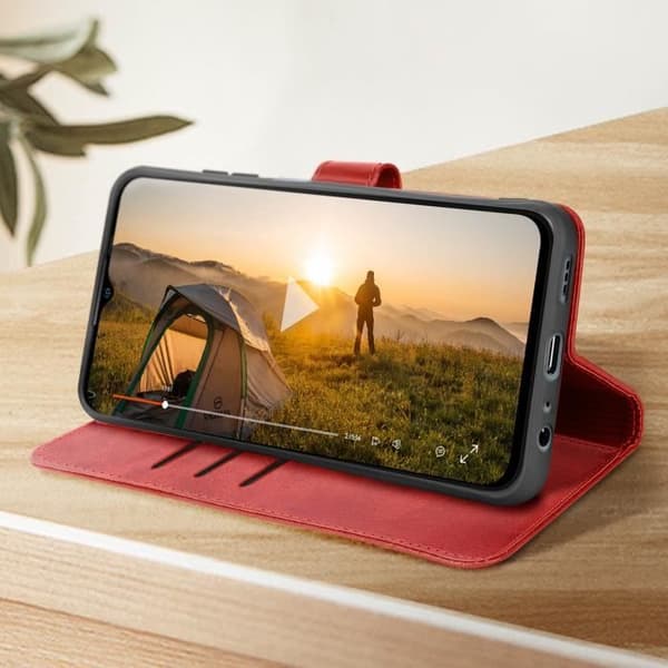 Ulefone Note 16 Pro Folio Fodral Röd Fodral