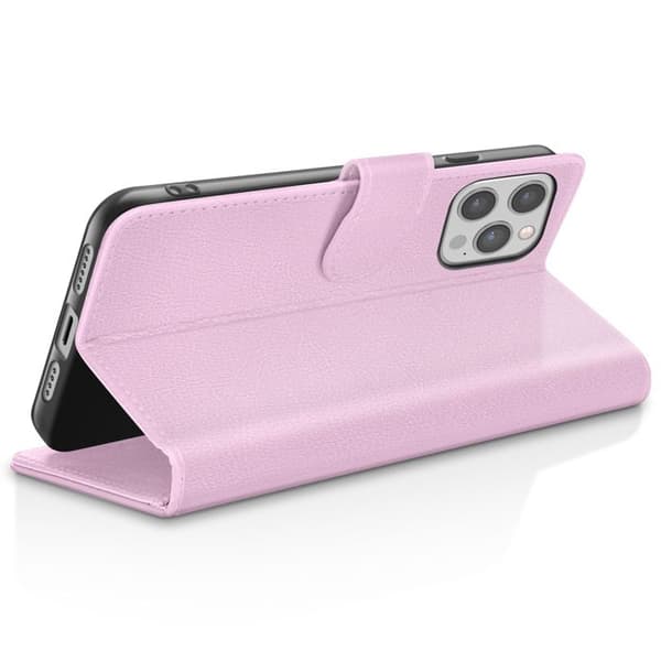 Pungetui - ZANAÉ - iPhone 12 Pro Max - Rosa - Antiglid - Videostøtte Rosa