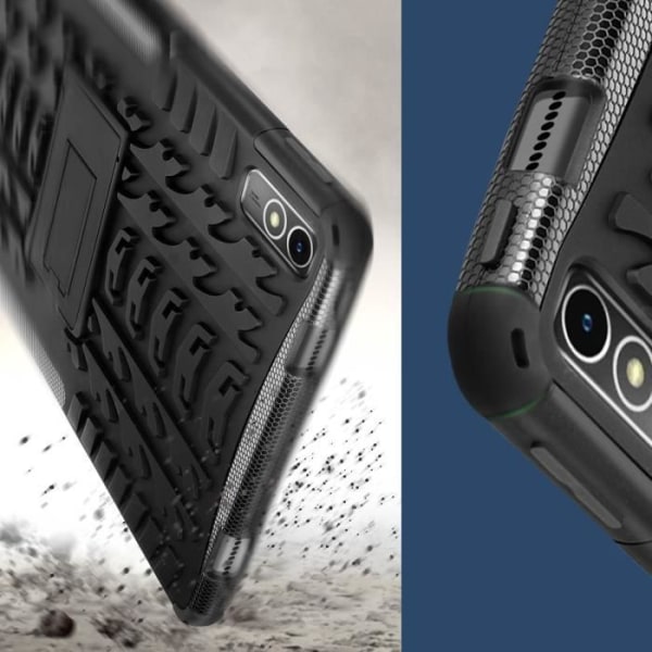 Etui - AVIZAR - Lenovo Tab P11 Gen 2 - Stødsikkert bi-materiale - Støttestøtte Sort Svart