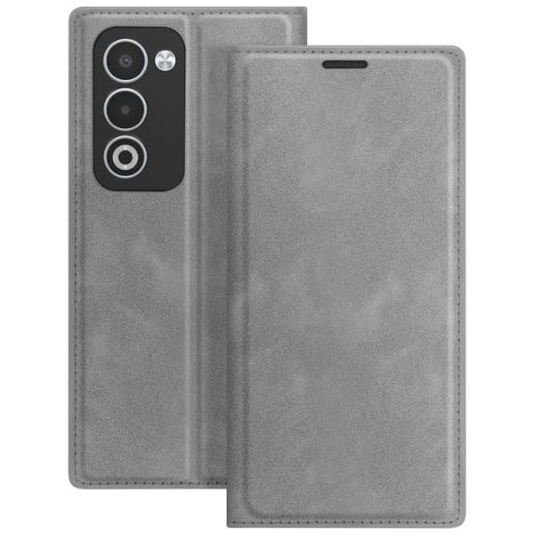 Folio Classic Cover - AVIZAR - Oppo A5 - Grå - Kunstlæder - Video Støtte Grå