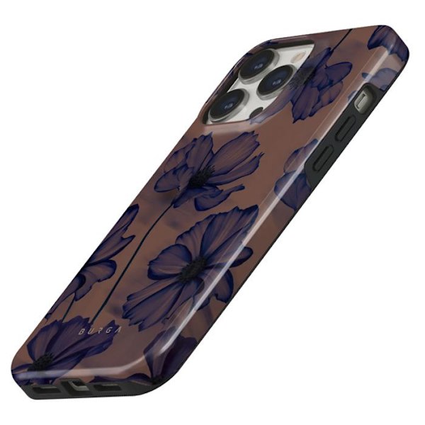 MagSafe-kuori iPhone 13 Pro Elegantti Velvet Night -kuvio Burga Tumma Violetti Lila