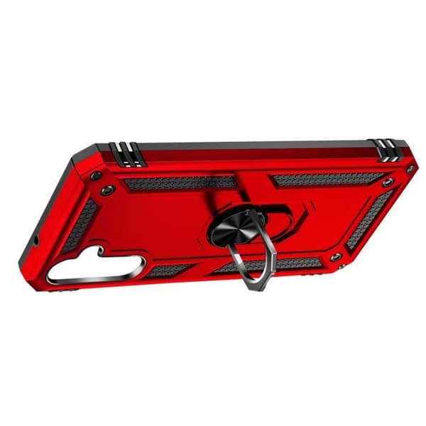 Coque - ArmoRing - Samsung A14 4G/5G - Stødabsorberende - Rød - Holdering Röd
