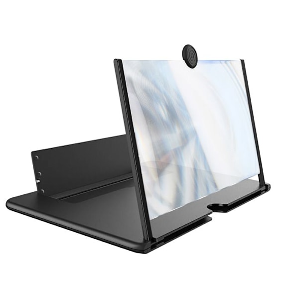 3D Skærm Forstærker 12 Tommer til Smartphone HD Linse Foldbar Sort