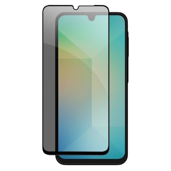 Hærdet Glas til Samsung Galaxy A26 Anti-spion Hårdhed 9H Sort Svart