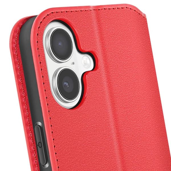 Folio-asu - AVIZAR - iPhone 17 - Punainen - Korttipidike - Videotuki-toiminto Röd
