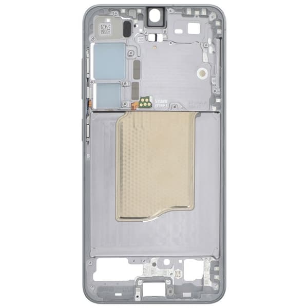 Central Chassis - SAMSUNG - Galaxy S25 - Erstatningsdel - Holdbar - Sølv Grå