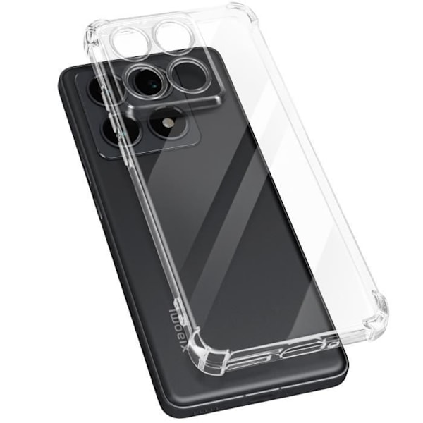 Skydd för Xiaomi 14T Pro Stötabsorberande Flexibel Förstärkta Kanter Transparent Transparent