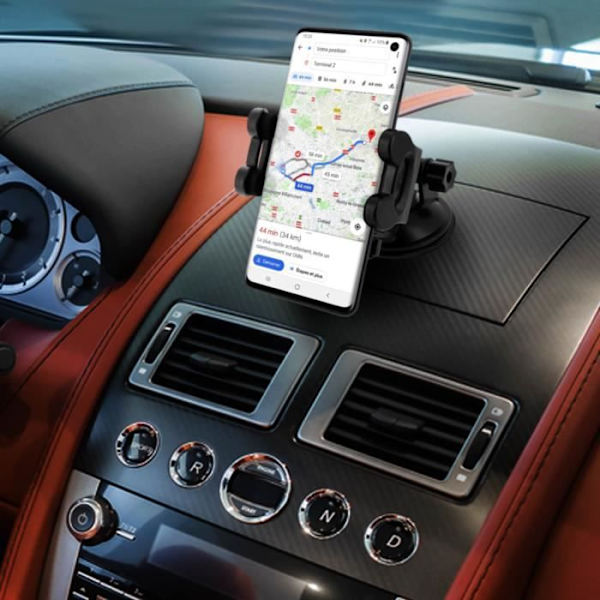 Supportbil - Akashi - 3 i 1 - Sort - 360° roterende - Kompatibel med smartphones 45-110mm Svart