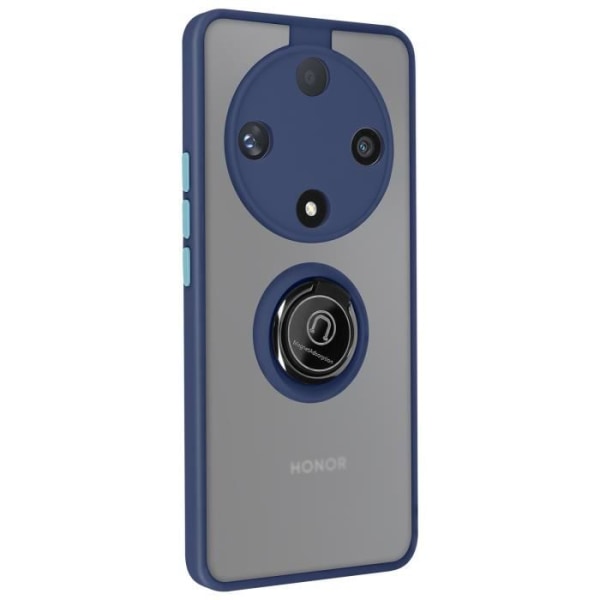 Smartphonefodral - AVIZAR - Honor Magic 6 Lite 5G - Metallringstödfunktion - Midnattsblå Blå