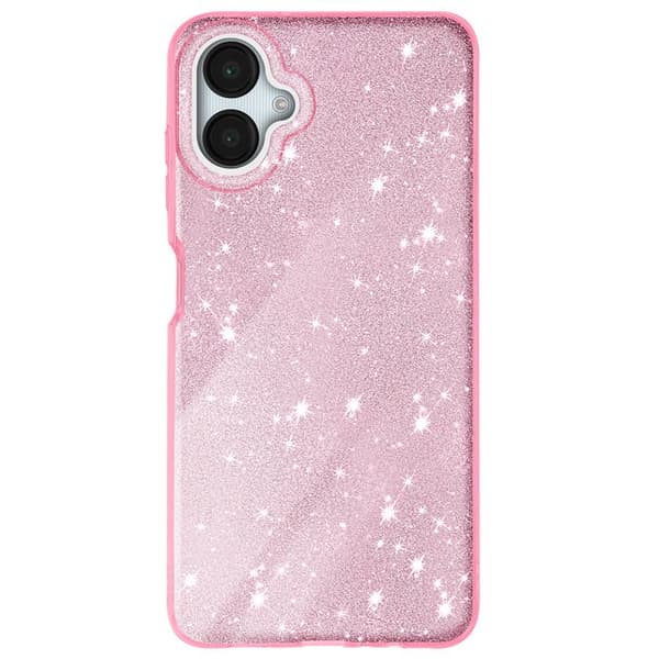 Glittrande skal för Samsung Galaxy A06 Stötsäkert Rosa Puder Rosa