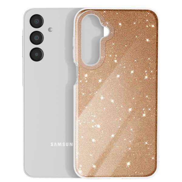 Glitterskal - AVIZAR - Samsung Galaxy A16 - Stötskydd - Glittrande - Gul Gul
