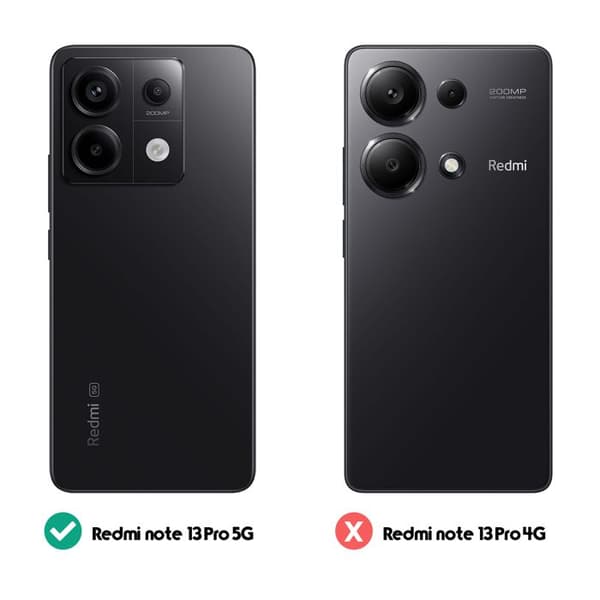 Etui til Redmi Note 13 Pro 5G - MAYAXESS - Pungholder og håndledsrem - Sort Svart