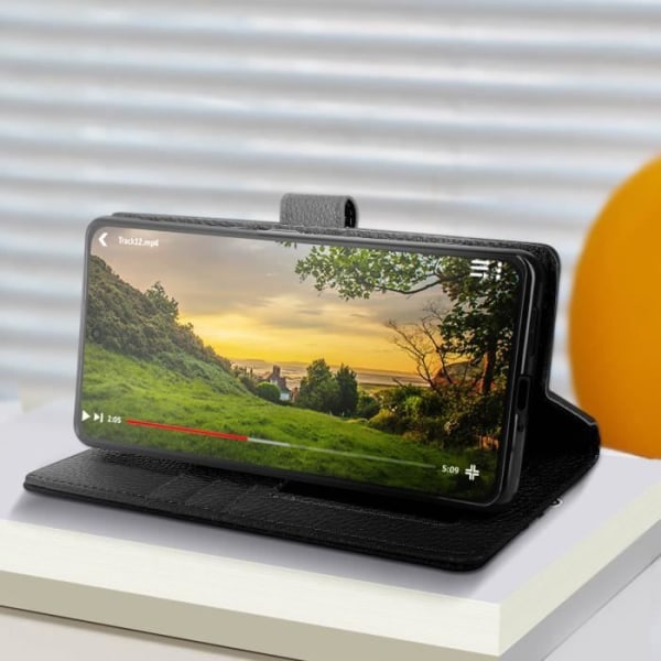 Etui til OnePlus Nord 3 5G - AVIZAR - Flip Wallet Video Support - Sort Svart