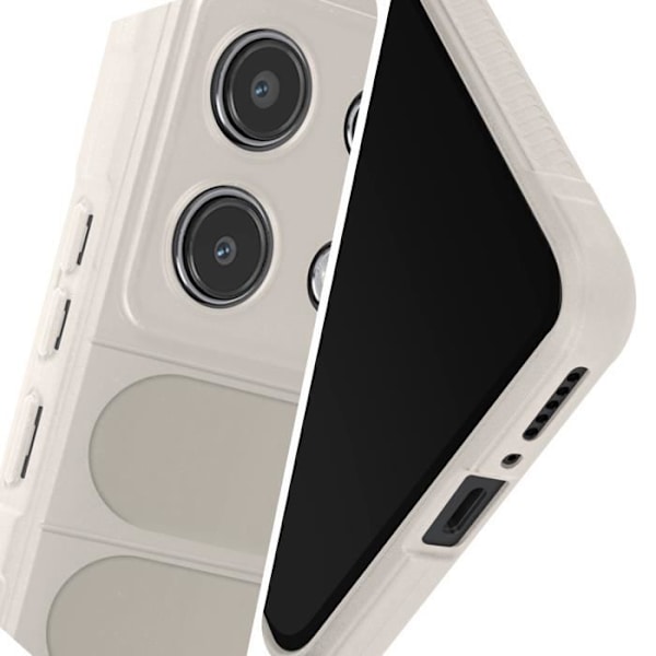 Fodral till Xiaomi Redmi Note 13 4G - AVIZAR - Mjuk silikon - Vit Vit