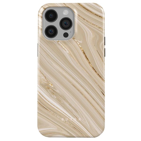 IPhone 14 Pro Max Elegantti Kotelomalli Täysi Glam Burga Kulta Gul