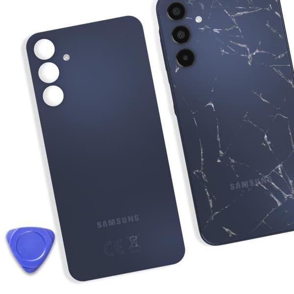 Erstatningsbagside - AVIZAR - Samsung Galaxy A15 5G - Mørkeblå Blå