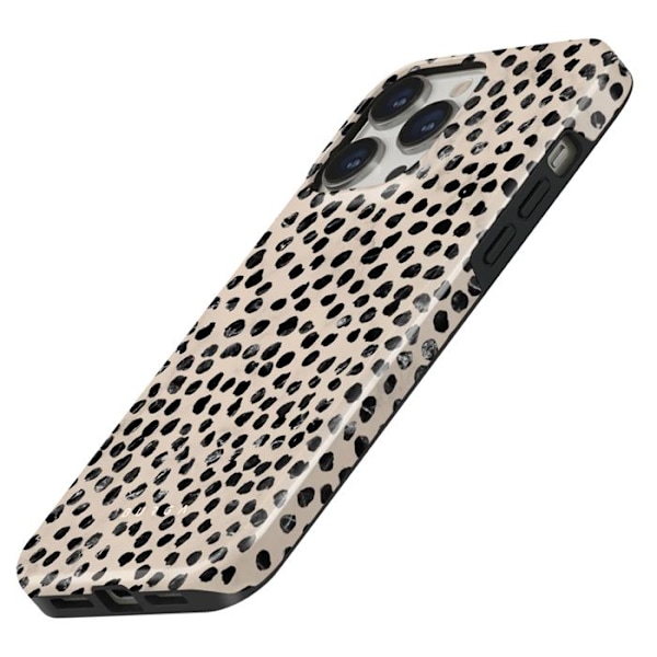 Coque til iPhone 14 Pro Max Elegant Mønster Almond Latte Burga Beige Beige