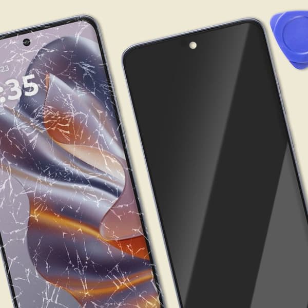 LCD-skärm - Motorola - Edge 50 Neo - Pekskärm - Förmonterad Chassi - 100% Original Grå