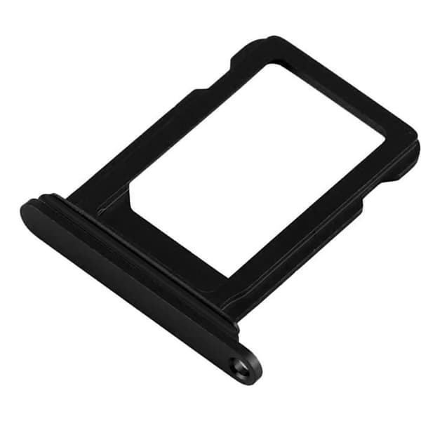 SIM-kortskuffe - iPhone 12 / 12 Pro - Sort - Nano SIM-plads - Nem udskiftning Svart