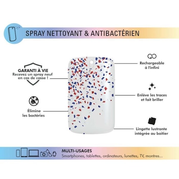 Magic Cleansing & Antibacterial Spray 15 ml Confetti White - Force Glass kartongförpackning