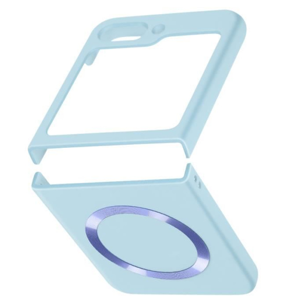 AVIZAR hårt skyddsfodral för Samsung Galaxy Z Flip 5 - Ljusblå - MagSafe-kompatibel Ljusblå