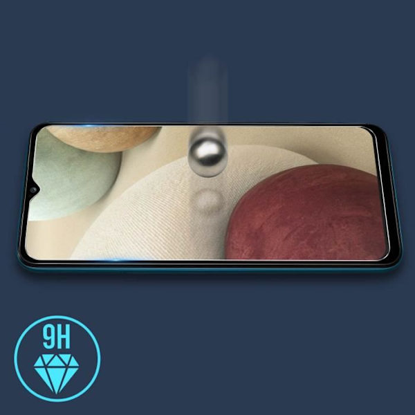 Skärmskydd AVIZAR för Samsung Galaxy A12 - Härdat glas 9H - Anti-fläckar - Vit Vit
