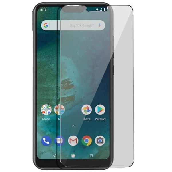 Näytönsuoja - AVIZAR - Xiaomi Mi A2 Lite - Karkaistu lasi - Ultraohut - Naarmuuntumaton 9H transparent