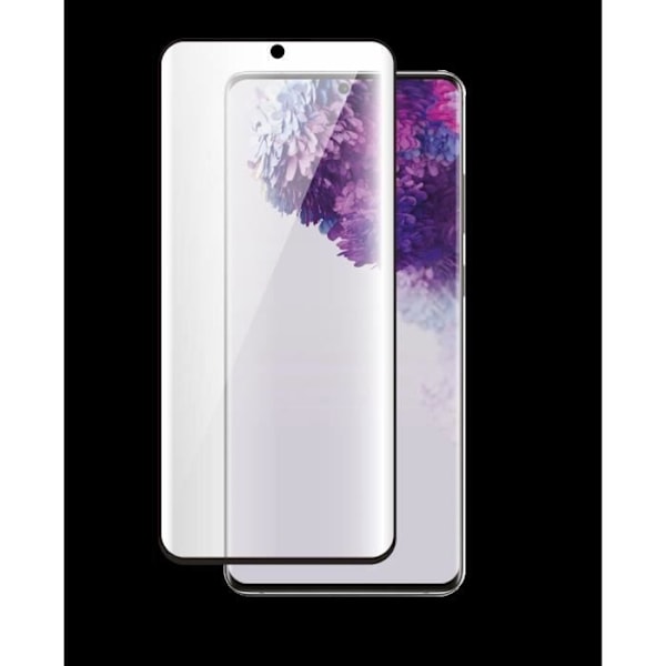 BBC 2.5D hærdet glas Galaxy S20 FE sort Transparent / sort omrids