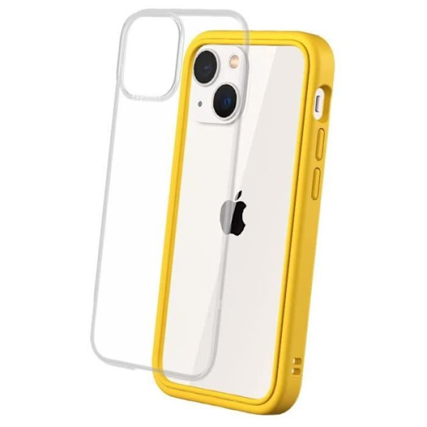 RhinoShield etui kompatibelt med [iPhone 13 Mini] | Mod NX - tynd beskyttelse med stødabsorberingsteknologi - gul Gul