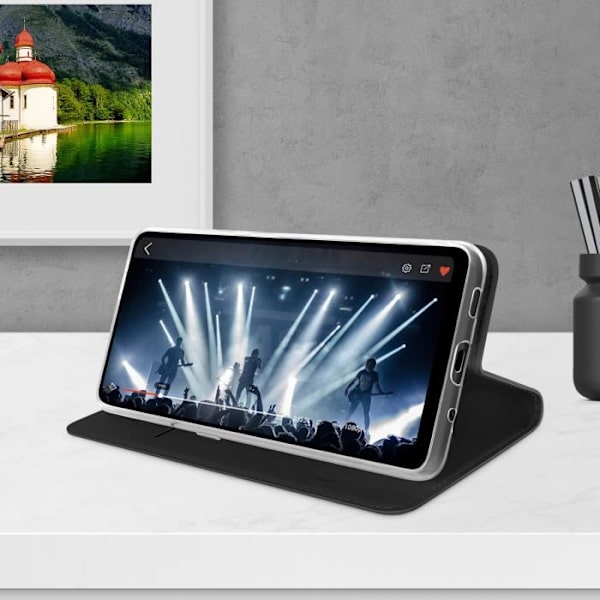 Hus - DUX DUCIS - Nokia 3.4 - Ekoskinn - Ställfunktions - Kortfack Svart