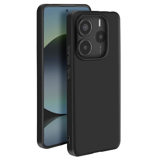 Coque til Xiaomi Redmi Note 14 5G Silikone Blød Tynd Belægning Mayaxess Sort Svart