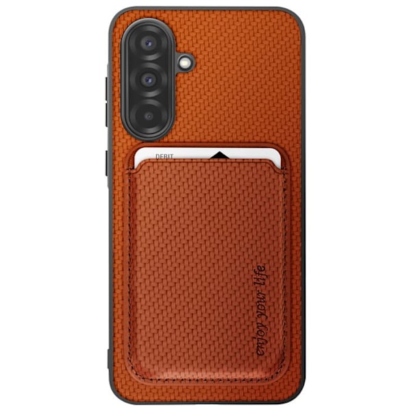 Samsung A36 Magneettikorttipuhelin, Vaalea Hiilikuitu kastanj