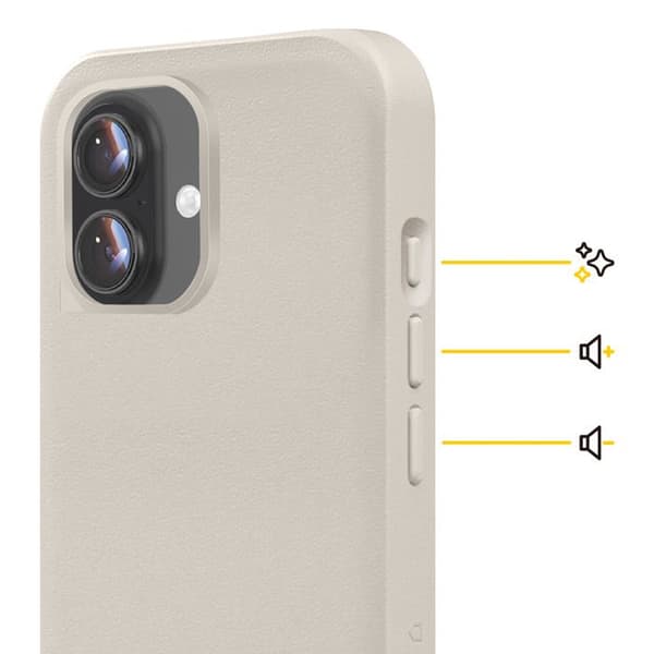 MagSafe-cover til iPhone 17 Collection SolidX Mat Finish Stødabsorberende 3,5m Rhinoshield Beige beige
