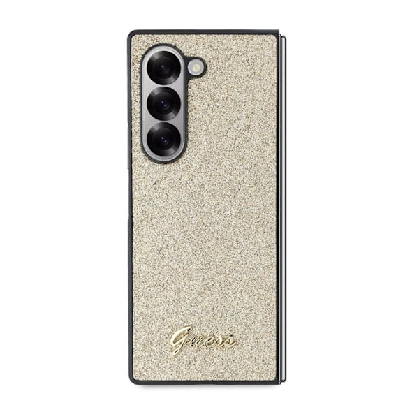 Samsung Galaxy Z Fold6 etui - Guess Glitter Script (GUHCZFD6HGGSHD) - Guld