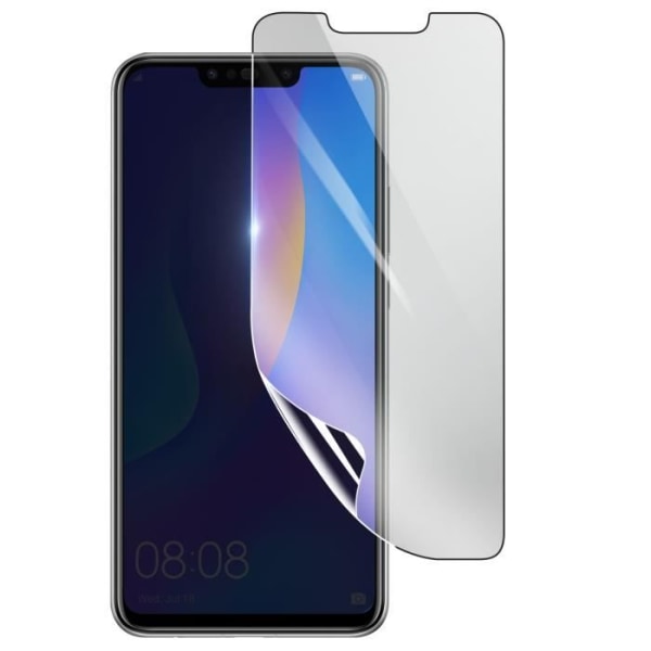 Skärmskydd - 3MK - Huawei P Smart Plus 2018 - Stötsäker Hydrogel - Transparent - Reptålig Transparent
