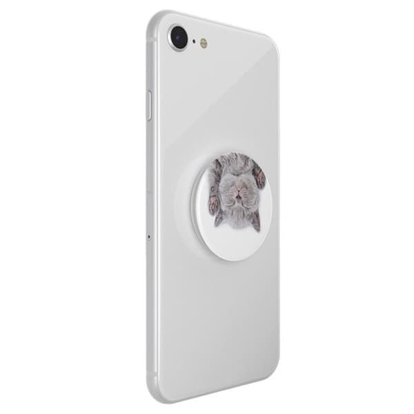 PopSockets - Udskiftelig holder og greb til smartphone og tablet - Cat Nap - 800947