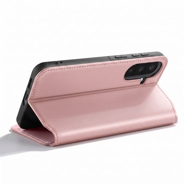 Magnetiskt Flipfodral för Galaxy A57 Ställfunktion Classic Edition Roséguld Roséguld