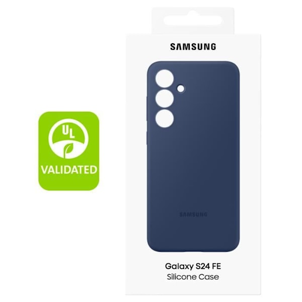 Coque för Samsung Galaxy S24 FE Silikon Flexibel Soft Touch Original Samsung Blå Natt Blå