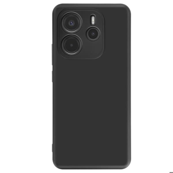 Coque för Xiaomi Redmi Note 14 4G Silikon Mjuk Matt Svart Sort